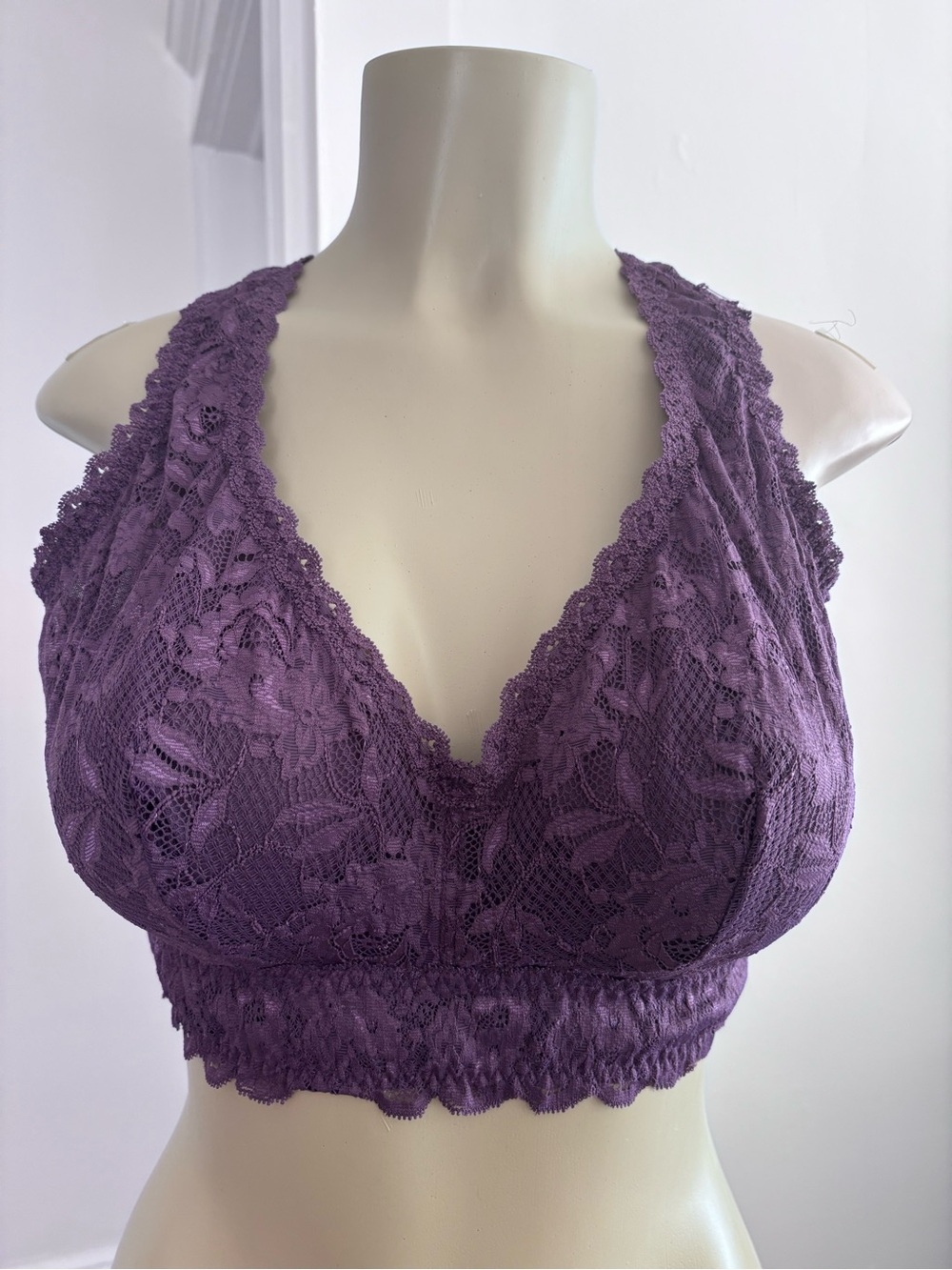 Cosabella Purple Lace Halter Bralette